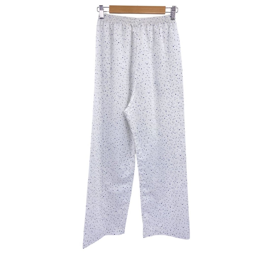 Vintage‎ Mary Jane two piece pajama set size 36 medium white blue polka dot 60s - Picture 8 of 12